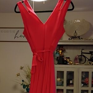 Vince Camuto Vibrant Red Backless Dress